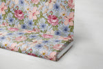 Lade das Bild in den Galerie-Viewer, Frottee Jersey "Vintage Flowers" delicate smoke klein 0,5 m