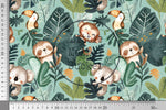 Lade das Bild in den Galerie-Viewer, Supersoft Premium Jersey "Beneath the Leaves" seafoam 0,5 m