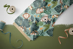 Lade das Bild in den Galerie-Viewer, Supersoft Premium Jersey "Beneath the Leaves" seafoam 0,5 m