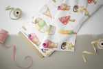 Lade das Bild in den Galerie-Viewer, Frottee Jersey "Happy Ice Cream" COLLECTION 0,5 m Lager