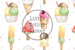 Lade das Bild in den Galerie-Viewer, Lycra "Happy Ice Cream" COLLECTION 0,5 m
