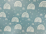Lade das Bild in den Galerie-Viewer, Veganes Leder "Chalkbows" Aqua 0,5 m B-Ware