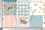 Lade das Bild in den Galerie-Viewer, Supersoft Premium BIO Jersey "Bunny Burrow" Patchwork 0,5 m