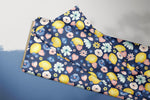 Lade das Bild in den Galerie-Viewer, Supersoft Premium BIO Jersey "Eliza" Lemon Berry royal blue0,5 m