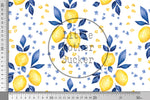 Lade das Bild in den Galerie-Viewer, Supersoft Premium BIO Jersey "Eliza" Lemon Floral 0,5 m