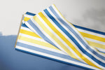 Lade das Bild in den Galerie-Viewer, Supersoft Premium BIO Jersey "Eliza" Stripes Blue Yellow 0,5 m