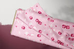 Lade das Bild in den Galerie-Viewer, Supersoft Premium BIO Jersey "Juliette" Cherries and Bows pink 0,5 m