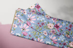 Lade das Bild in den Galerie-Viewer, Supersoft Premium BIO Jersey "Wildflower Fields" Floral blue 0,9 m Rest