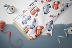 Lade das Bild in den Galerie-Viewer, Frottee Jersey "Motor Adventure" Emergency 0,5 m