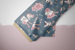 Lade das Bild in den Galerie-Viewer, Supersoft Premium BIO French Terry "Artist Bunny" Smoke 0,5 m