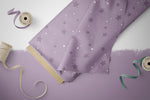 Lade das Bild in den Galerie-Viewer, Supersoft Premium BIO French Terry "Witchcraft" Sternchen Lila 0,5 m