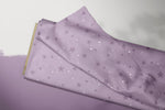 Lade das Bild in den Galerie-Viewer, Supersoft Premium BIO French Terry "Witchcraft" Sternchen Lila 0,5 m