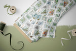 Lade das Bild in den Galerie-Viewer, Webware für Bermudashorts "Dino Stomp Stamps" COLLECTION 0,5 m