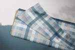 Lade das Bild in den Galerie-Viewer, Supersoft Premium BIO Jersey "Lovely Ocean" Gingham 0,5 m