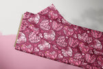 Lade das Bild in den Galerie-Viewer, Supersoft Premium BIO Jersey "Dark Pink Hearts" 0,5 m