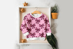 Lade das Bild in den Galerie-Viewer, Supersoft Premium BIO French Terry "Leopardbows" pink 0,5 m