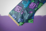 Lade das Bild in den Galerie-Viewer, Webware für Bermudashorts "Block Scratch" 0,5 m