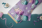 Lade das Bild in den Galerie-Viewer, Lycra "Bubble Tea" wildberry groß 0,5 m Lager