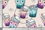 Lade das Bild in den Galerie-Viewer, Lycra "Bubble Tea" Cotton Candy groß 0,5 m Lager