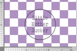 Lade das Bild in den Galerie-Viewer, Supersoft Premium Jersey "Chill Time" girl Karo lila 0,5 m