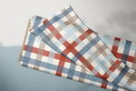 Lade das Bild in den Galerie-Viewer, Supersoft Premium BIO Jersey "Chooo Chooo" Gingham 0,5 m
