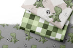 Lade das Bild in den Galerie-Viewer, Supersoft Premium BIO French Terry "Dinoball" Pixel 0,5 m