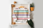 Lade das Bild in den Galerie-Viewer, Supersoft Premium BIO Jersey "Einhornwelt Floral" Streifen Kombi 0,5 m