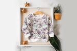 Lade das Bild in den Galerie-Viewer, Supersoft Premium BIO French Terry "Einhornwelt Floral" Einhorn groß 0,5 m