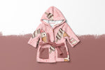 Lade das Bild in den Galerie-Viewer, Supersoft Premium Frottee Jersey "Eis Liebe" rosa groß 0,45 m Rest