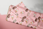 Lade das Bild in den Galerie-Viewer, Supersoft Premium BIO Jersey "Eis Liebe" rosa klein 0,5 m