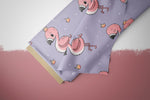 Lade das Bild in den Galerie-Viewer, Supersoft Premium Frottee Jersey "Flamingochen" groß 0,5 m