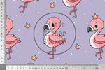 Lade das Bild in den Galerie-Viewer, Supersoft Premium Frottee Jersey "Flamingochen" groß 0,5 m