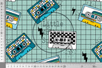 Lade das Bild in den Galerie-Viewer, Frottee Jersey "Happy Tape" mint 0,5 m