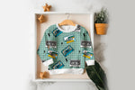 Lade das Bild in den Galerie-Viewer, Frottee Jersey "Happy Tape" mint 0,5 m