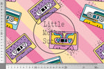 Lade das Bild in den Galerie-Viewer, Supersoft Premium BIO Jersey "Happy Tape" pink groß 0,5 m