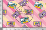 Lade das Bild in den Galerie-Viewer, Frottee Jersey "Happy Tape" pink 0,5 m