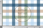 Lade das Bild in den Galerie-Viewer, Supersoft Premium BIO Jersey "Heidelbeerkätzchen" Gingham 0,5 m