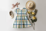 Lade das Bild in den Galerie-Viewer, Supersoft Premium BIO Jersey "Heidelbeerkätzchen" Gingham 0,5 m