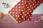 Lade das Bild in den Galerie-Viewer, Supersoft Premium BIO French Terry "Herbstfüchschen" blush Bow dots 0,5 m
