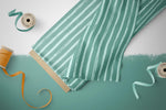 Lade das Bild in den Galerie-Viewer, Supersoft Premium BIO French Terry "Herbstfüchschen" mint Brushlines 0,5 m