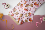 Lade das Bild in den Galerie-Viewer, Supersoft Premium BIO French Terry "Herbstfüchschen" blush klein 0,5 m
