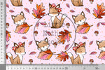 Lade das Bild in den Galerie-Viewer, Supersoft Premium BIO French Terry "Herbstfüchschen" blush klein 0,5 m