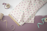 Lade das Bild in den Galerie-Viewer, Supersoft Premium BIO French Terry "Kitty Day" Dots klein 0,5 m