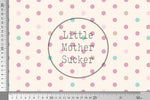 Lade das Bild in den Galerie-Viewer, Supersoft Premium BIO French Terry "Kitty Day" Dots klein 0,5 m