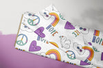 Lade das Bild in den Galerie-Viewer, Supersoft Premium Jersey "Love and Peace" groß 0,5 m