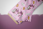 Lade das Bild in den Galerie-Viewer, Supersoft Premium BIO French Terry "Marshies" pink Tassen klein 0,5 m
