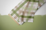 Lade das Bild in den Galerie-Viewer, Supersoft Premium BIO Jersey "Matcha Lover" Gingham 0,5 m