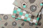 Lade das Bild in den Galerie-Viewer, Design "Mini Monster Teal" 0,5 m