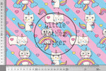 Lade das Bild in den Galerie-Viewer, Supersoft Premium Jersey "Rainbow Unicorn Kitty" klein 0,5 m