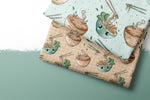 Lade das Bild in den Galerie-Viewer, Supersoft Premium BIO French Terry "Ramen" mint groß 0,5 m